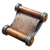 beautiful traditional Floating Virtual Scroll Bar Metal Texture Isolated authentic png