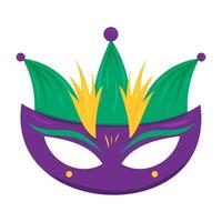 Colorful mask design for a festive celebration in a lively setting vector
