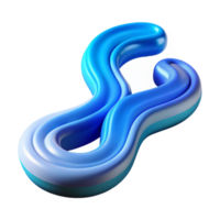 elegant rustic Flowing Data Stream with Blue Gradient Cutout original png