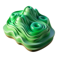 dramatic minimalist Flowing Data Stream Visualization with Green Hues png