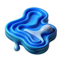 wonderful creative Flowing Data Stream with Blue Gradient Cutout premium png