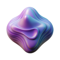 elegant creative Fluid Geometric Shape Transparent Background Isolated Element high resolution png
