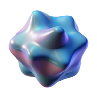 serene abstract Fluid Geometric Shape Transparent Background Isolated Element exclusive png