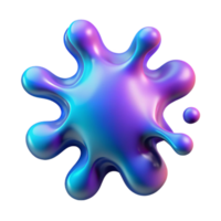 impressive abstract Fluid Splash Cutout with Vivid Colors Isolated professional png