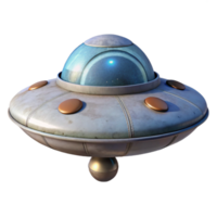 serene rustic Flying Saucer Landing Gear Deployed Transparent professional png