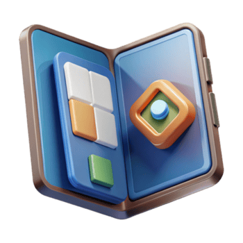 elegant abstract Foldable Phone Open App Display Isolated Element authentic png