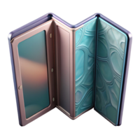 magnificent contemporary Foldable Phone Unfolded Front View Transparent Background high quality png