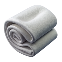 magnificent artistic Folded White Towel Side View Isolated authentic png