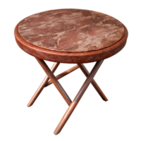vibrant minimalist Folding Table Round Brown Transparent premium png