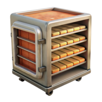 impressive rustic Food Dehydrator with Multiple Trays Isolated detailed png