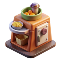 serene minimalist Food Replicator Dispensing a Drink Isolated original png