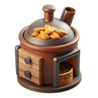 beautiful rustic Food Smoker with Wood Chips Transparent Background original png