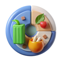 elegant abstract Food Waste Reduction Strategies Infographic Chart Transparent Background high resolution png