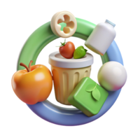 beautiful traditional Food Waste Reduction Tips Infographic Colorful Design Transparent authentic png