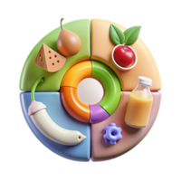 serene classic Food Waste Reduction Tips Infographic Colorful Design Transparent high resolution png