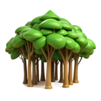 elegant rustic Forest Canopy Dense Green Isolated Cutout high resolution png