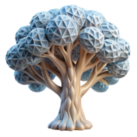 dramatic creative Fractal Tree with Intricate Details and Transparent Background professional png