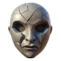 magnificent rustic Fractured Mask Isolated with Cracked Surface high resolution png