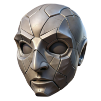 wonderful traditional Fractured Mask Isolated with Cracked Surface authentic png
