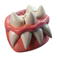 beautiful classic Fractured Teeth Isolated with Sharp Points genuine png