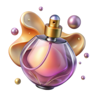 serene abstract Fragrant Perfume Scent Visualization Transparent Background with Bokeh exclusive png