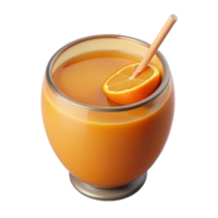 stunning abstract Freshly Squeezed Orange Juice Top View Isolated on Transparent Background original png