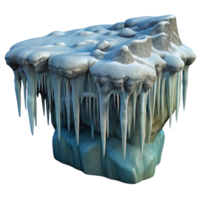 wonderful rustic Frozen Waterfall Icicles Hanging Isolated png