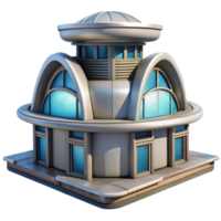 wonderful abstract Future Architecture Building Design Isolated premium png