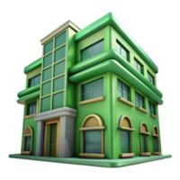 stunning artistic Future Architecture Green City Transparent Background original png
