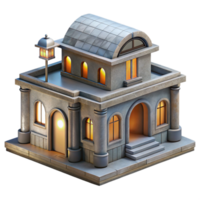wonderful artistic Future Architecture Rendering Isolated with Realistic Lighting genuine png