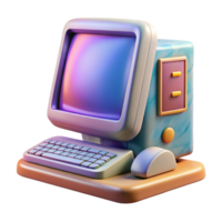 magnificent vintage Future Desktop Computer Sleek Design Element png