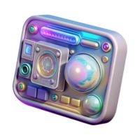 extraordinary vintage Future Computer Holographic Interface Element original png