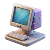 vibrant classic Future Desktop Computer Sleek Design Element detailed png