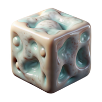 vibrant classic Future Food Cube Gelatinous Texture Isolated Element high quality png