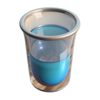vibrant contemporary Future Food Lab Beaker Clear Glass Isolated Element png