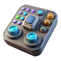beautiful rustic Futuristic Control Panel Illuminated Buttons Cutout premium png
