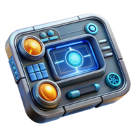 elegant rustic Futuristic Interface Isolated with Hud Display premium png
