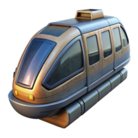 extraordinary artistic Futuristic Monorail Front View Cutout high resolution png