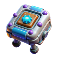 wonderful abstract Futuristic Nanotech Diagnostic Tool Transparent Background premium png