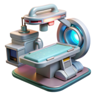 vibrant minimalist Futuristic Nanotech Operating Room Isolated Element authentic png
