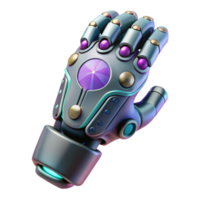 beautiful minimalist Futuristic Nanotech Prosthetics Interface Transparent Background authentic png