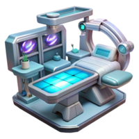 stunning classic Futuristic Nanotech Operating Room Isolated Element authentic png