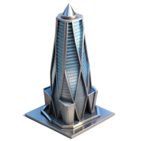 extraordinary rustic Futuristic Skyscraper Angled View Transparent high resolution png