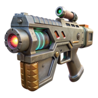 deslumbrante abstrato futurista arma Cortar fora com laser vista autêntico png