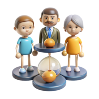 dramatic creative Generations Connected Through Time Transparent Background high resolution png