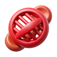 impressive creative Gene Silencing Illustration Red Isolated high quality png