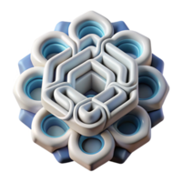 serene creative Genetic Algorithm Visualization Abstract Pattern Cutout professional png