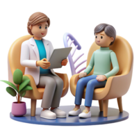 extraordinary artistic Genetic Counseling Session Illustration Transparent Background authentic png