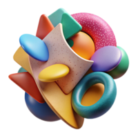 wonderful rustic Genetic Diversity Abstract Colorful Shapes Cutout high quality png