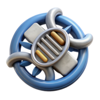 beautiful classic Genetic Engineering Symbol with Light Rays Cutout original png